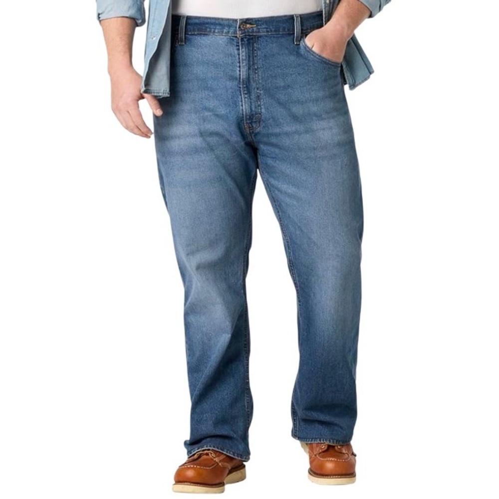 Signature by Levi Strauss Men's Denim Light Blue Bootcut Jeans 36WX32L casual